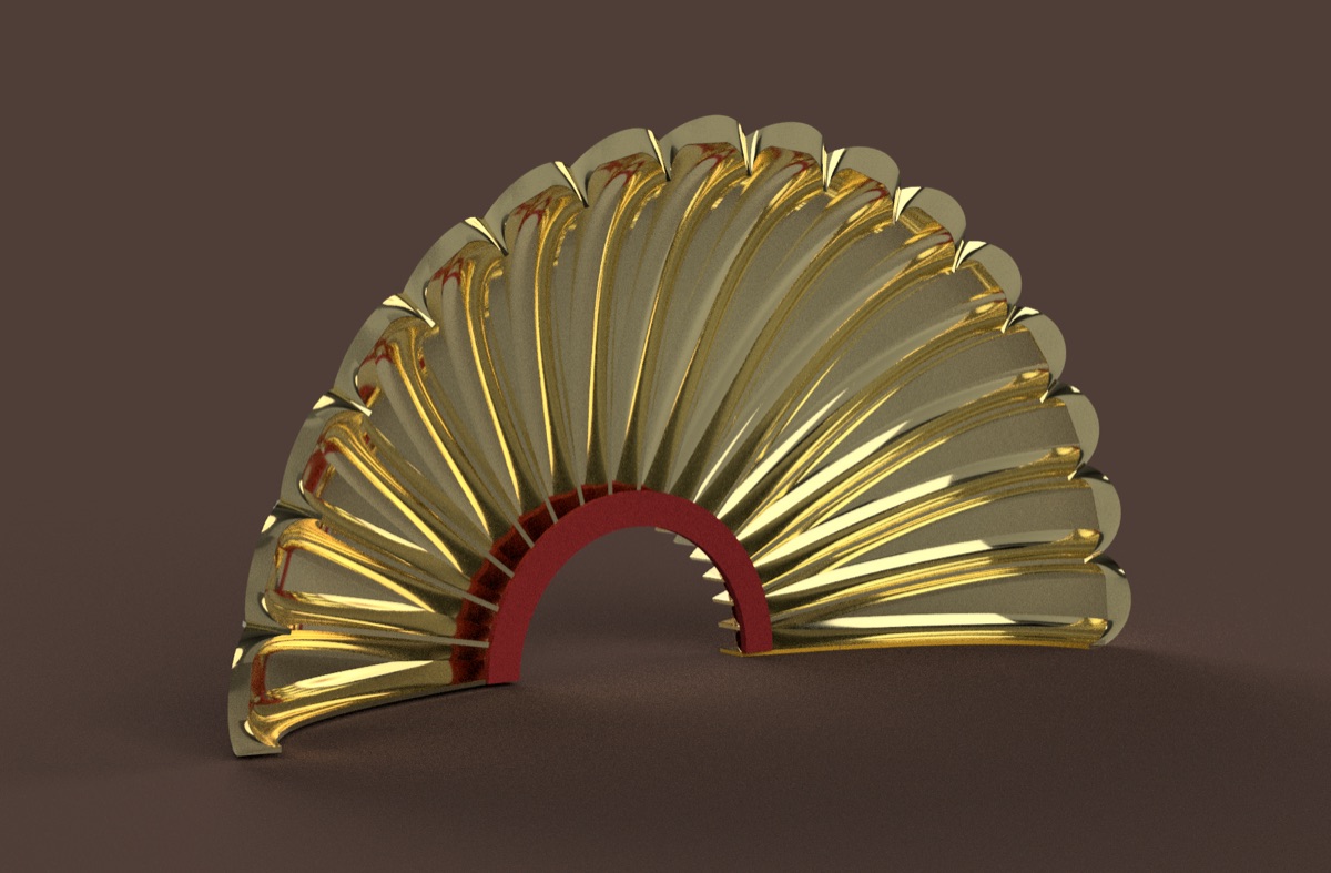 Rib Frame — CAD Render